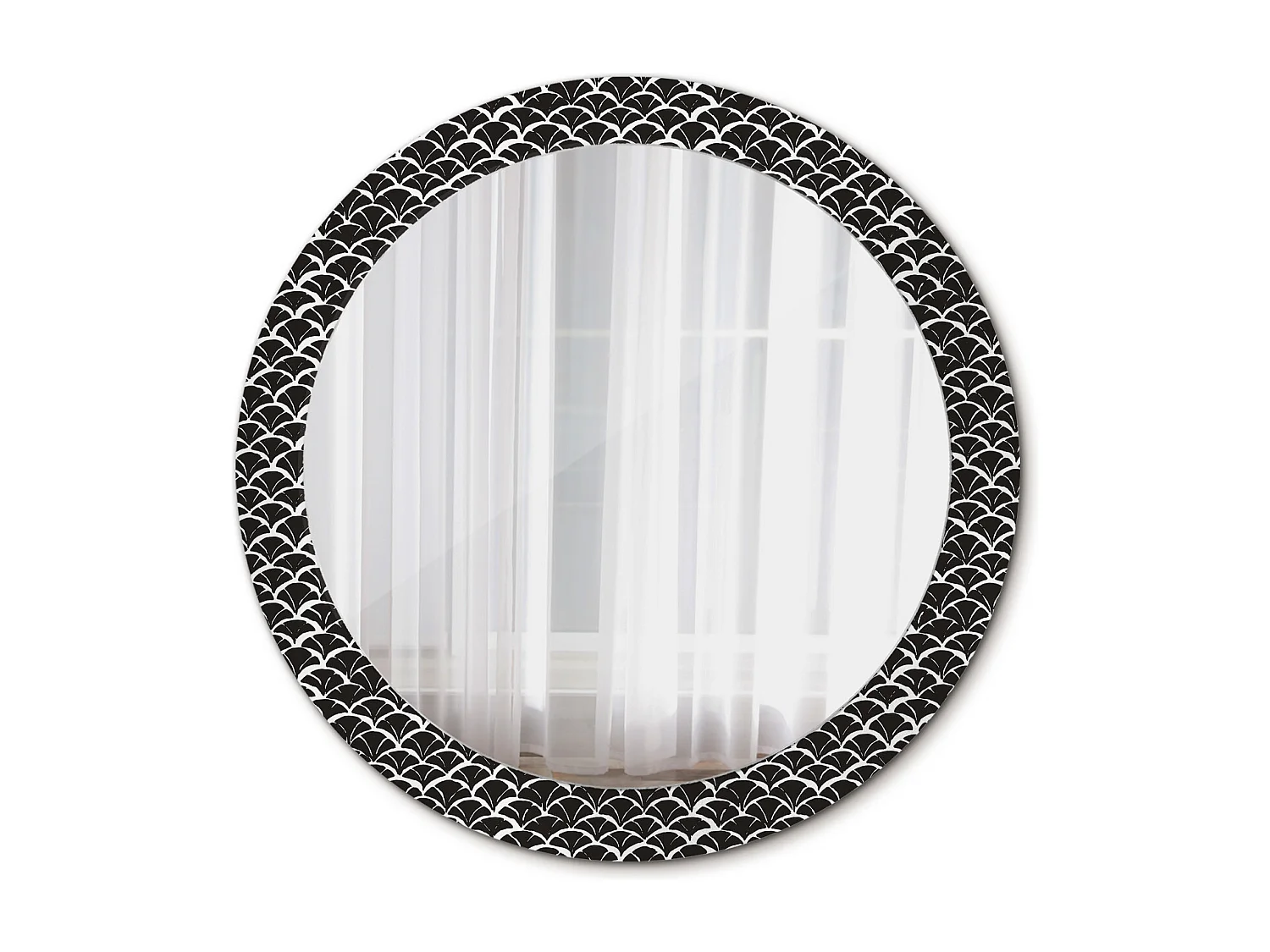 Runder dekorativer Spiegel - Orientalische Schuppen - 80 cm