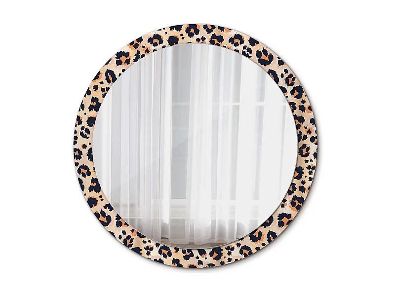 Dekorativer runder Spiegel - Polka Dot Print - 90 cm