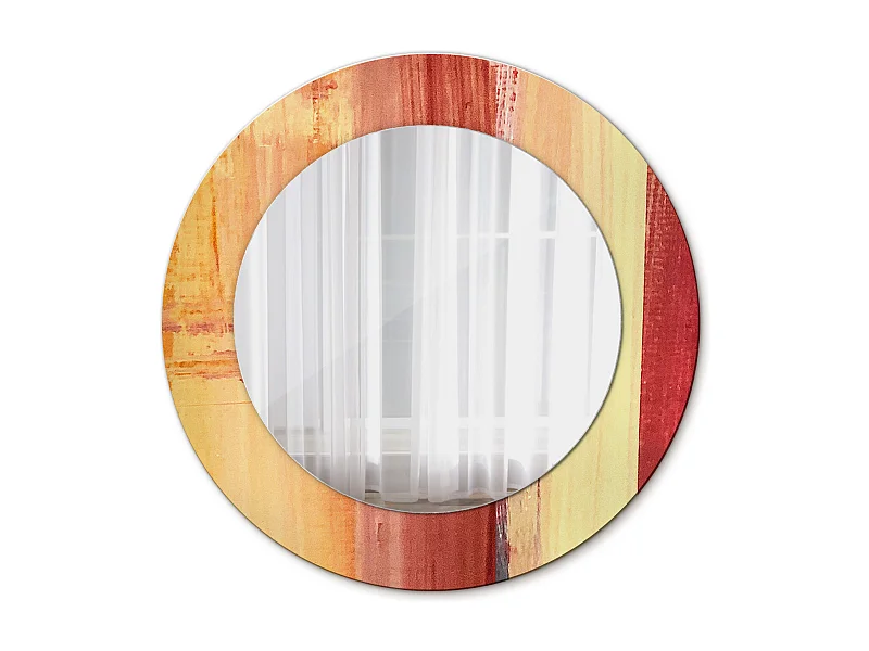 Decoratieve ronde spiegel - Abstract beeld - 50 cm