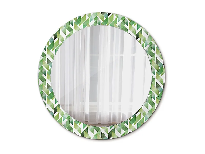 Miroir rond décoratif - Marbre Onyx - 70 cm