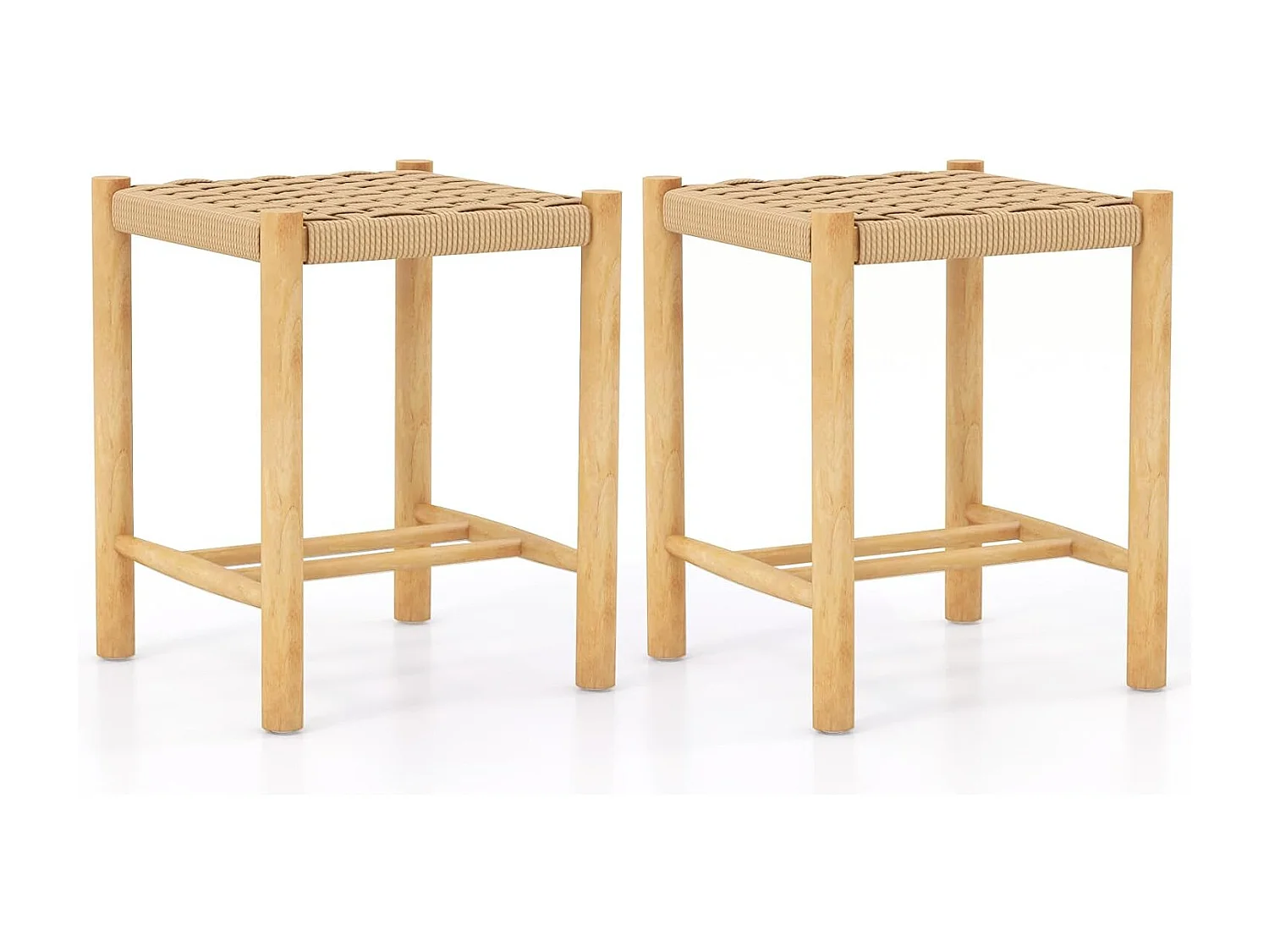 Barhocker aus Holz(2er Set)