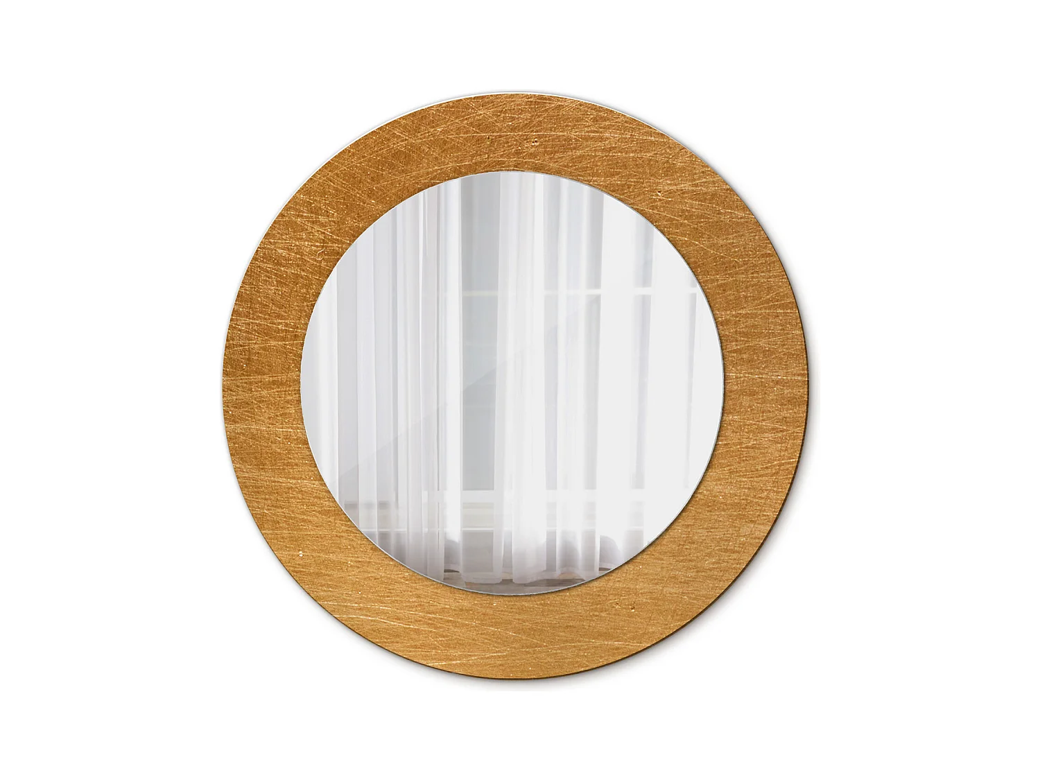 Specchio rotondo decorativo - Stile loft vintage - 50 cm