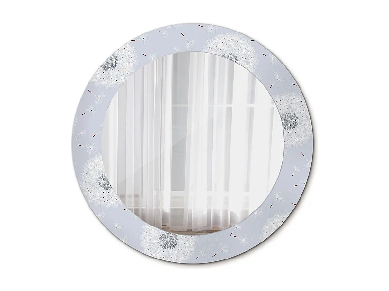 Runder dekorativer Spiegel - Löwenzahn - 60 cm