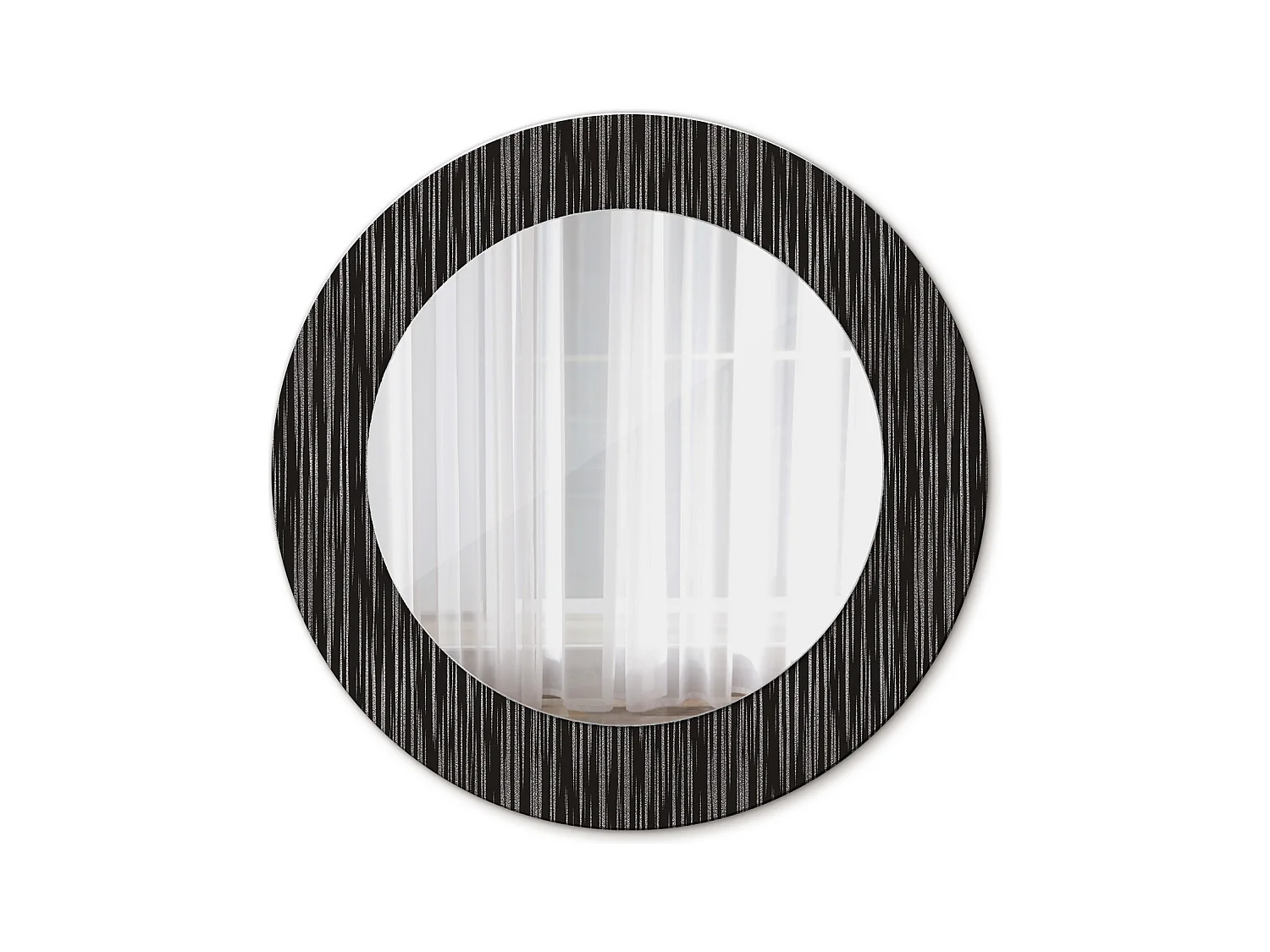Miroir rond décoratif - Abstrait - 50 cm