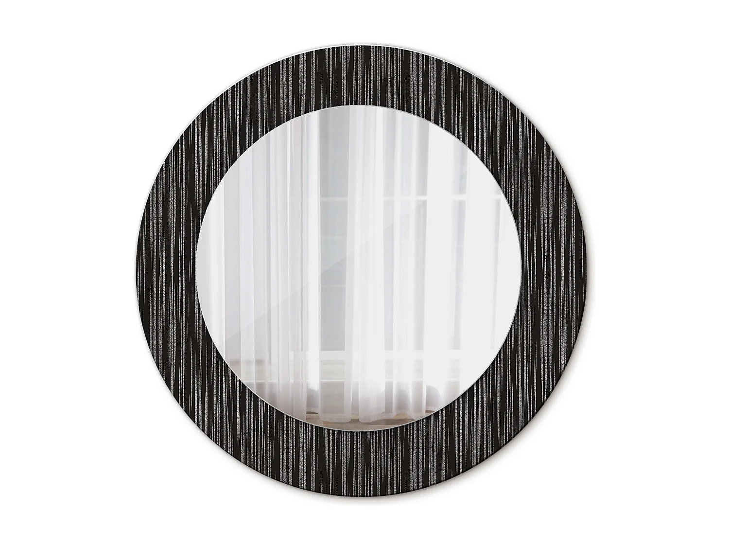 Dekorativer runder Spiegel - Abstrakt - 50 cm