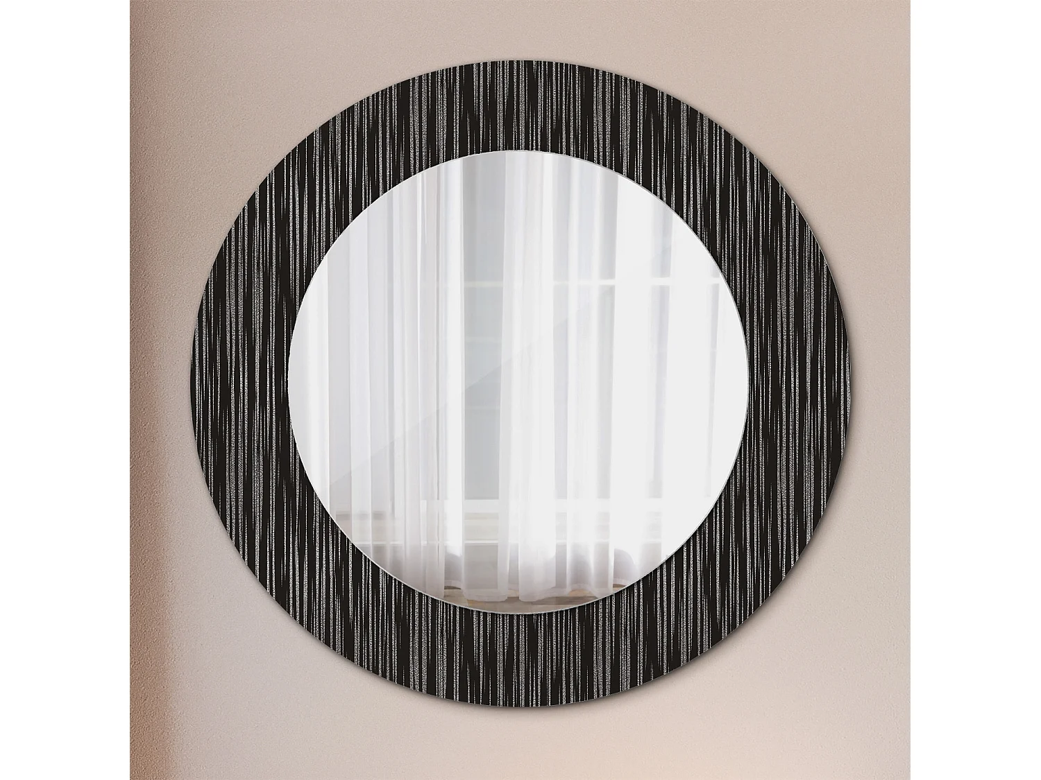 Dekorativer runder Spiegel - Abstrakt - 50 cm