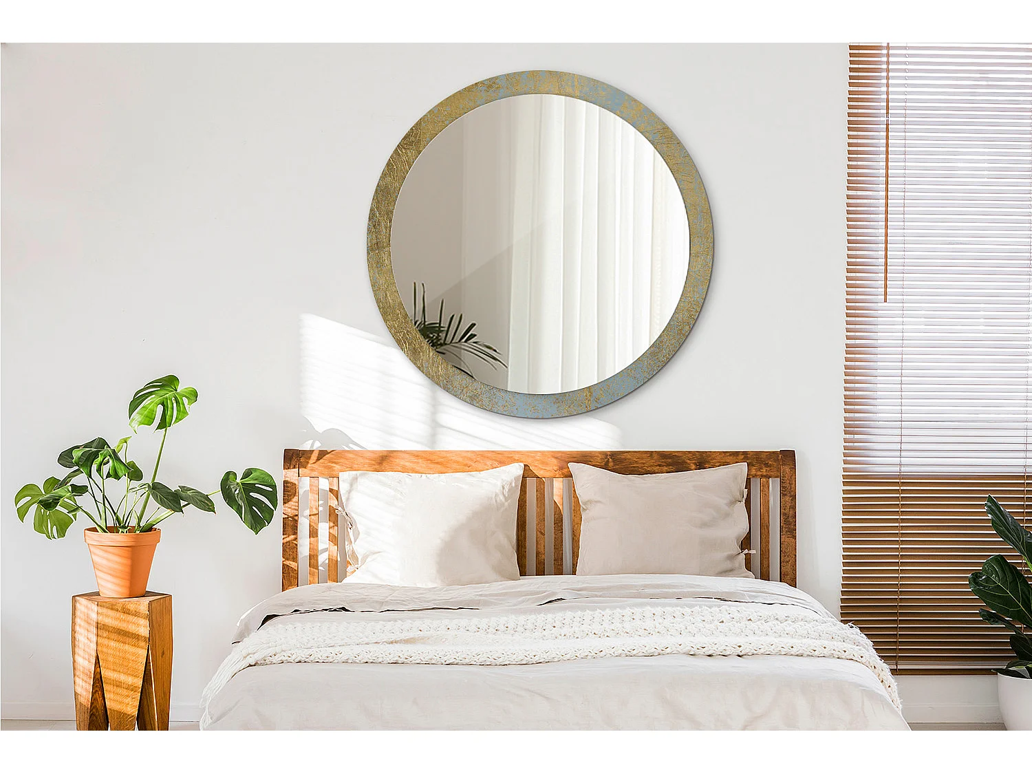 Runder dekorativer Spiegel - Loft-Modell - 100 cm