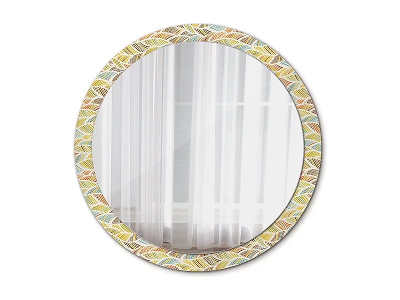 Decoratieve ronde spiegel - Abstract - 100 cm