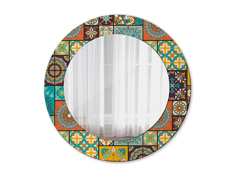 Decoratieve ronde spiegel - Arabisch motief - 50 cm