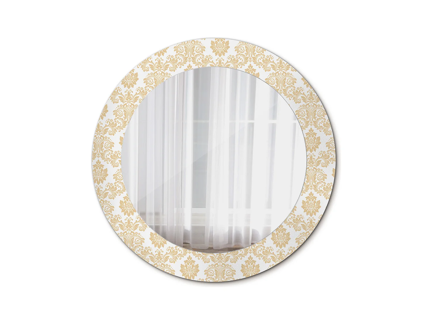 Specchio rotondo decorativo - Motivo barocco - 60 cm