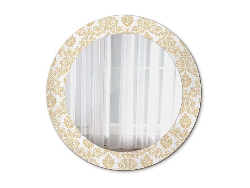 Runder dekorativer Spiegel - Barockmotiv - 60 cm