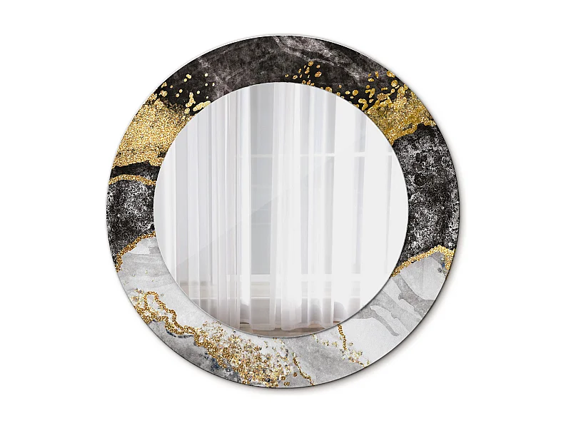 Dekorativer runder Spiegel - Marble Loft - 50 cm