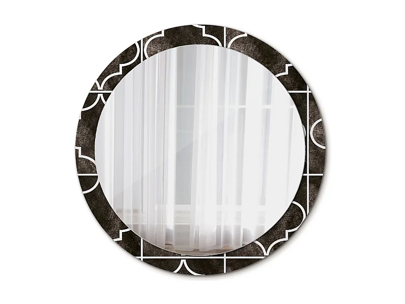 Decoratieve ronde spiegel - antiek design - 90 cm