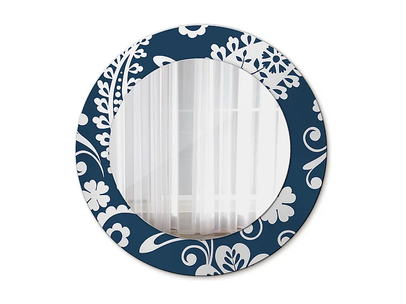 Decoratieve ronde spiegel - Paisley compositie - 50 cm