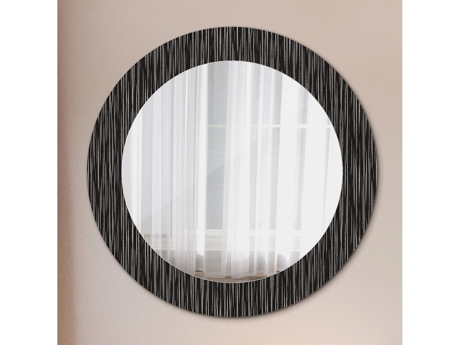 Dekorativer runder Spiegel - Abstrakt - 60 cm