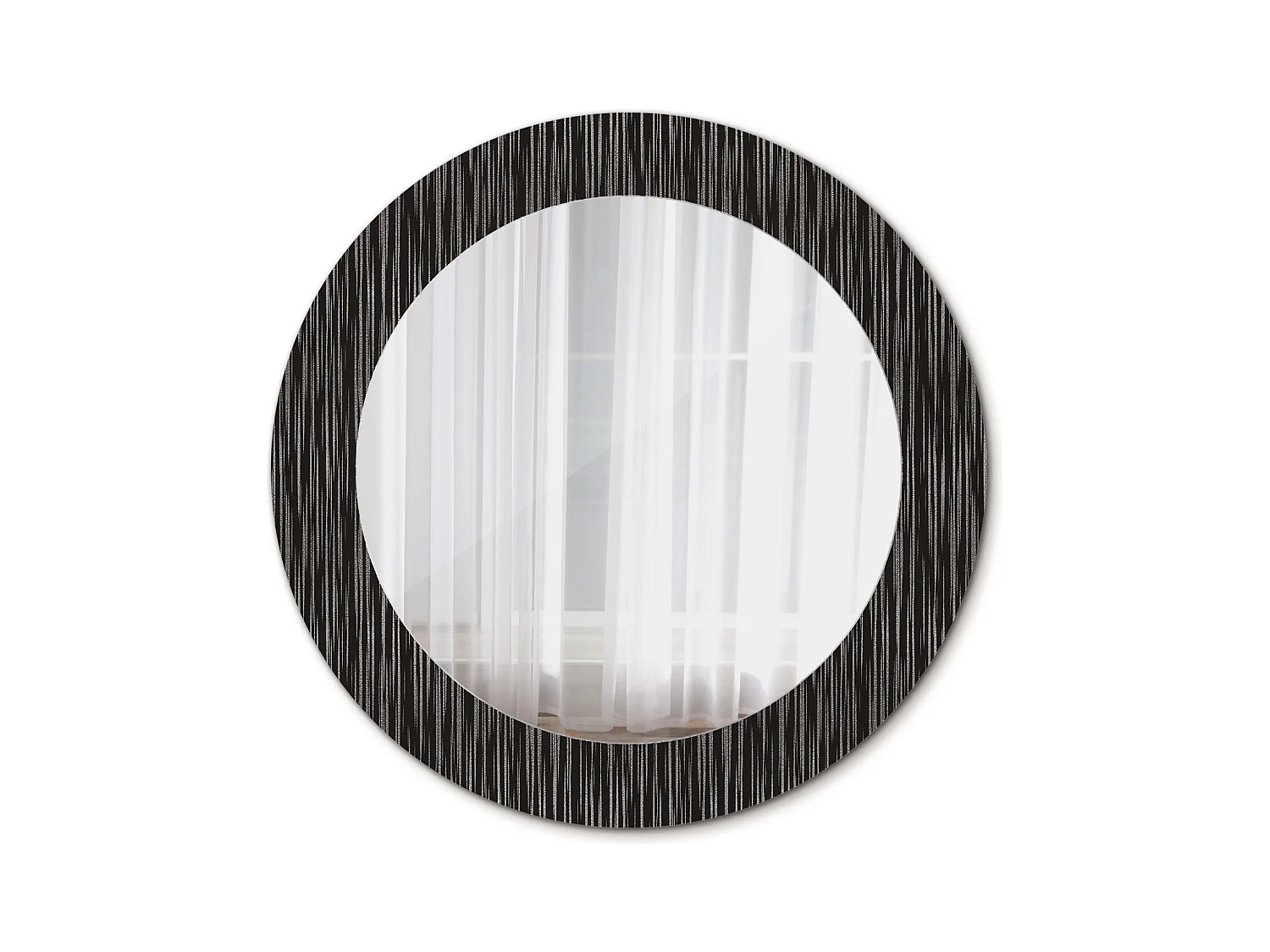 Miroir rond décoratif - Abstrait - 70 cm