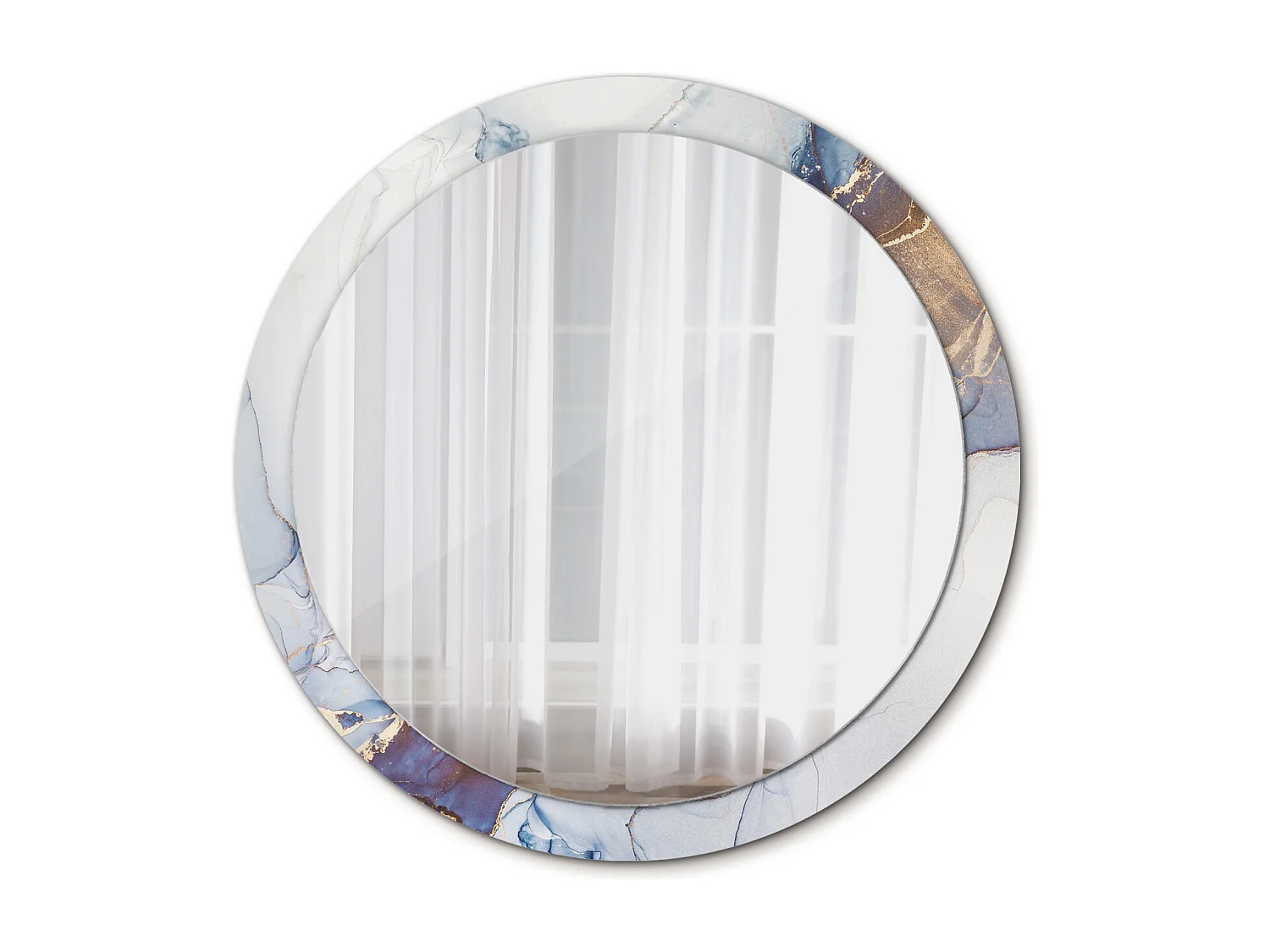 Decoratieve ronde spiegel - Abstracte Kunst - 100 cm