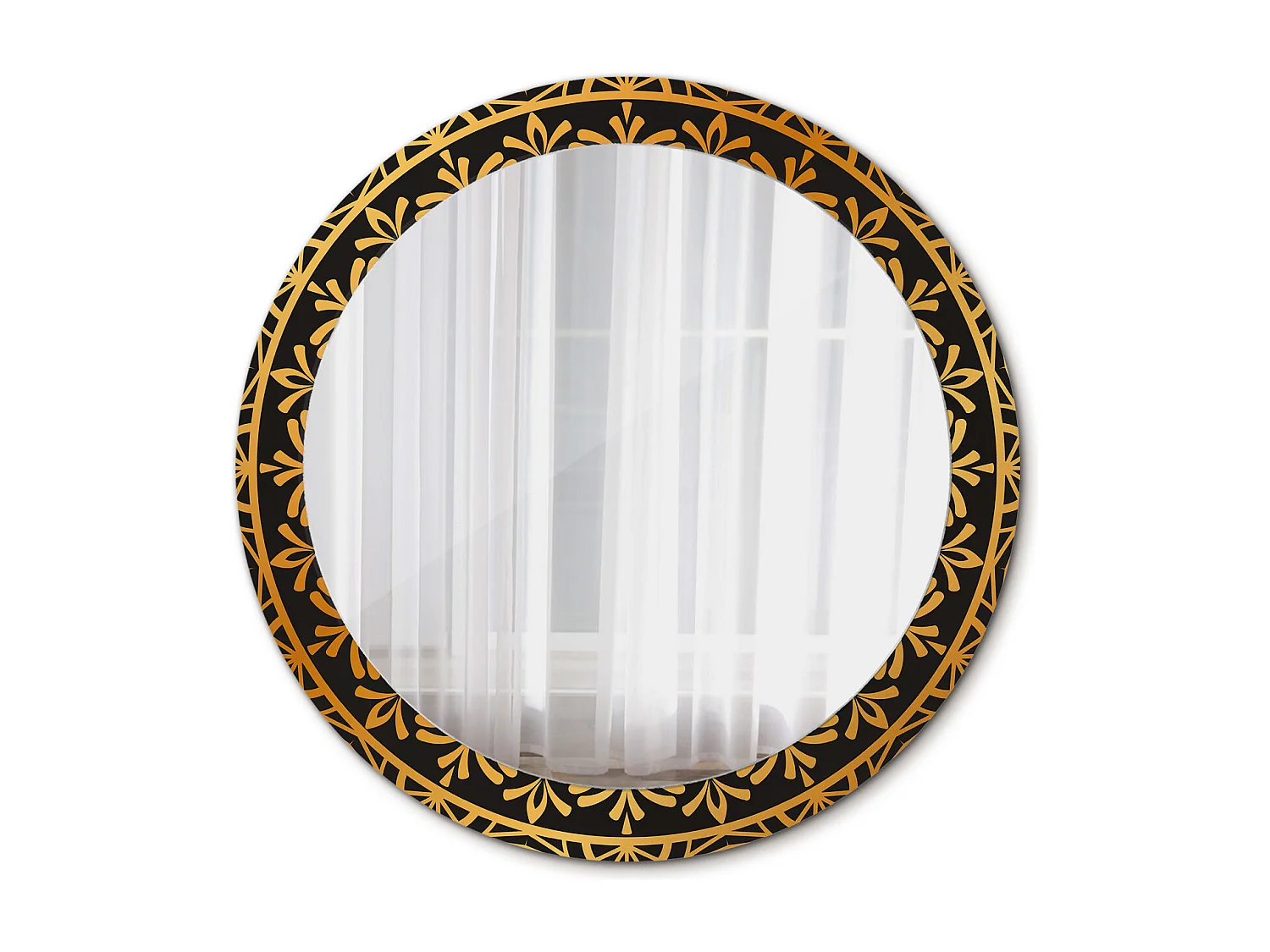 Miroir rond décoratif - Mandala - 80 cm