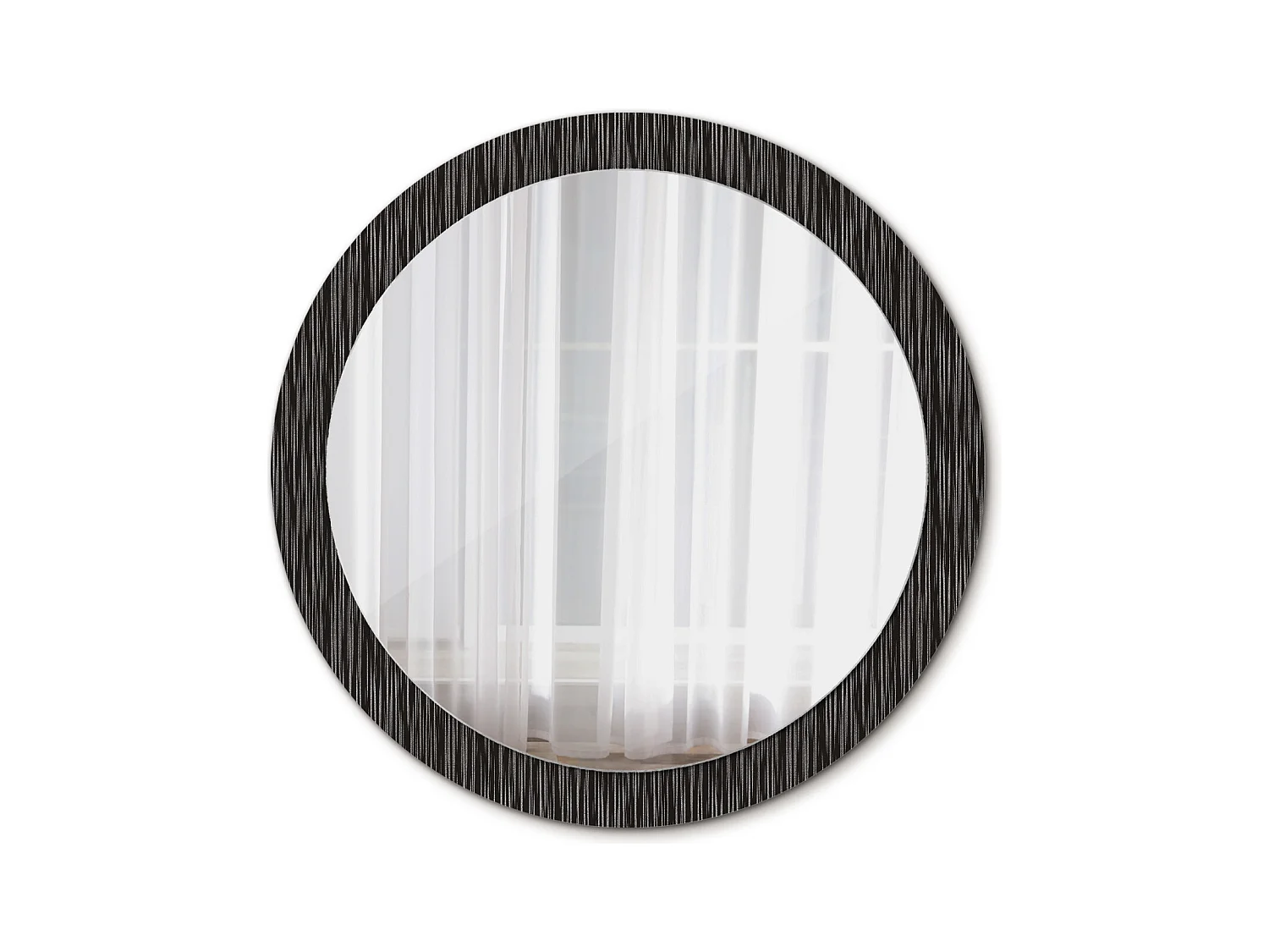 Miroir rond décoratif - Abstrait - 90 cm