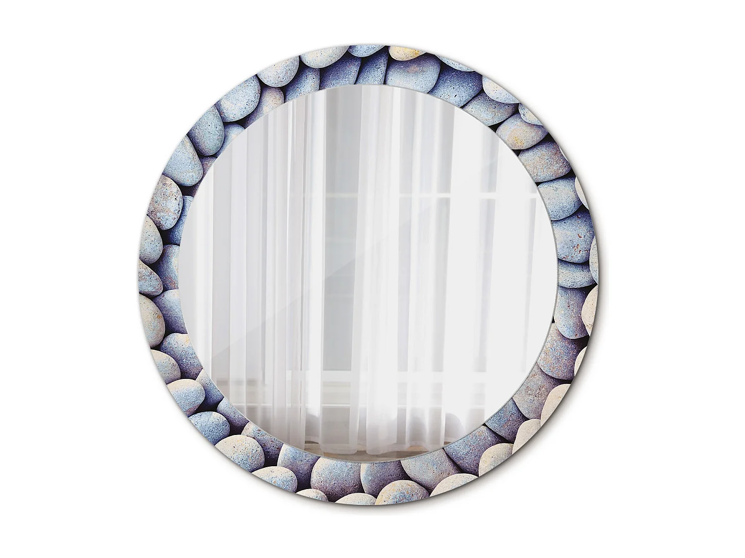 Decoratieve ronde spiegel - zeesteencirkel - 80 cm