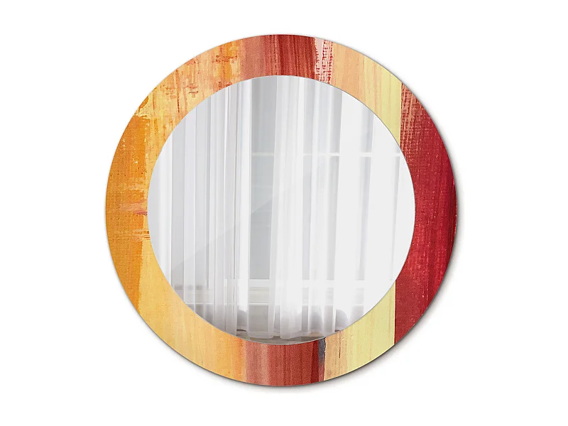 Miroir rond décoratif - Image abstraite - 60 cm