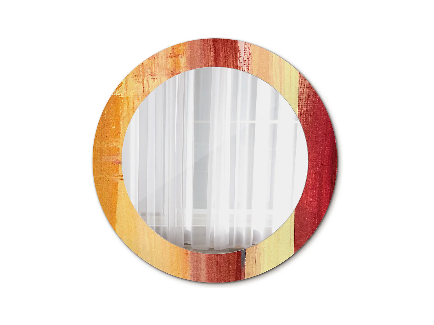 Miroir rond décoratif - Image abstraite - 60 cm