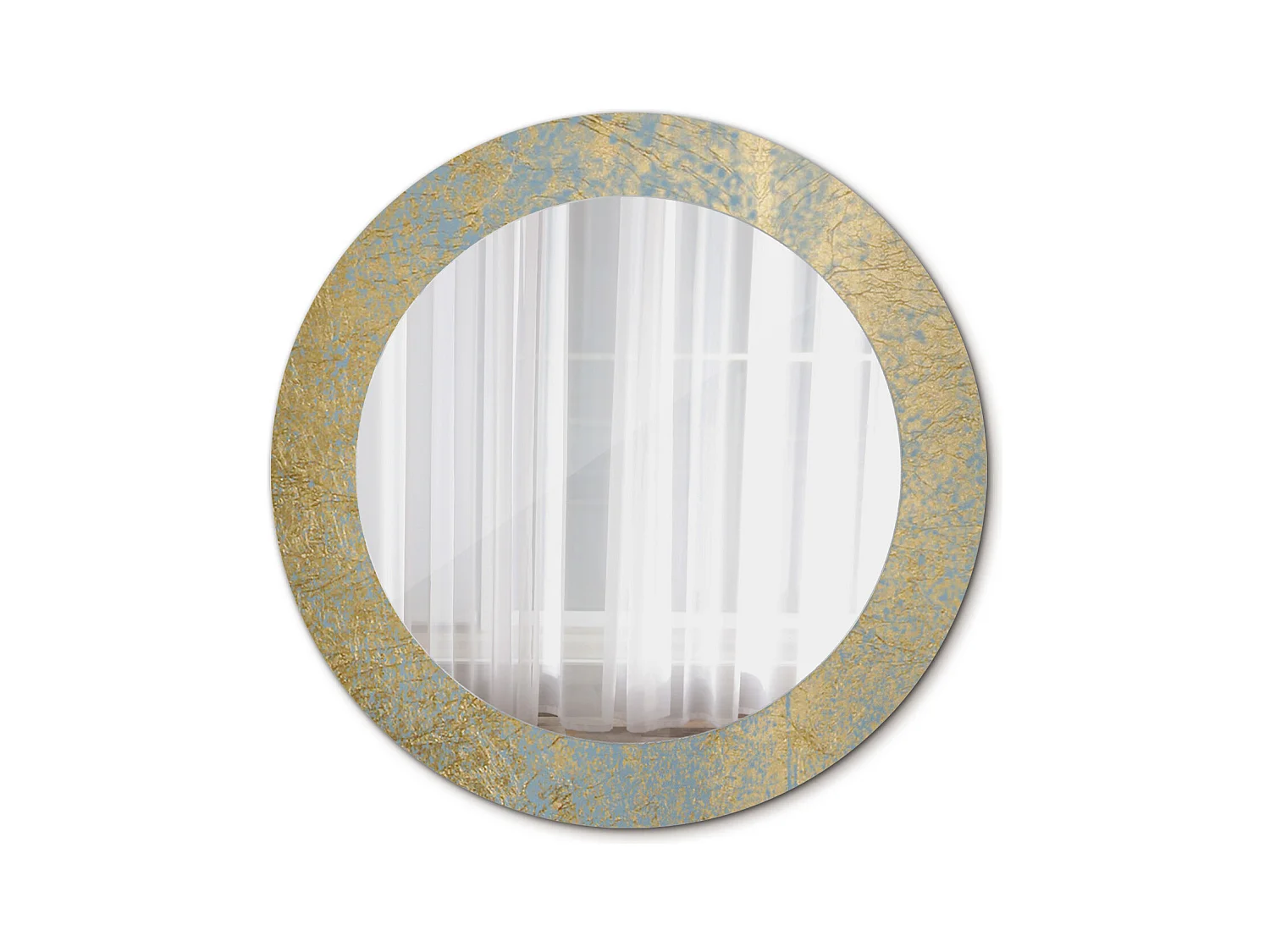 Miroir rond décoratif - Motif Loft - 70 cm