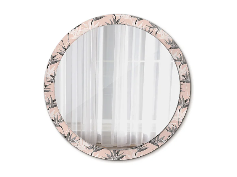 Dekorativer runder Spiegel - Strelitzia - 100 cm