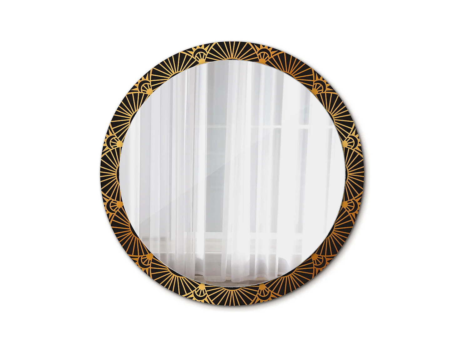 Miroir rond décoratif - Mandala - 100 cm