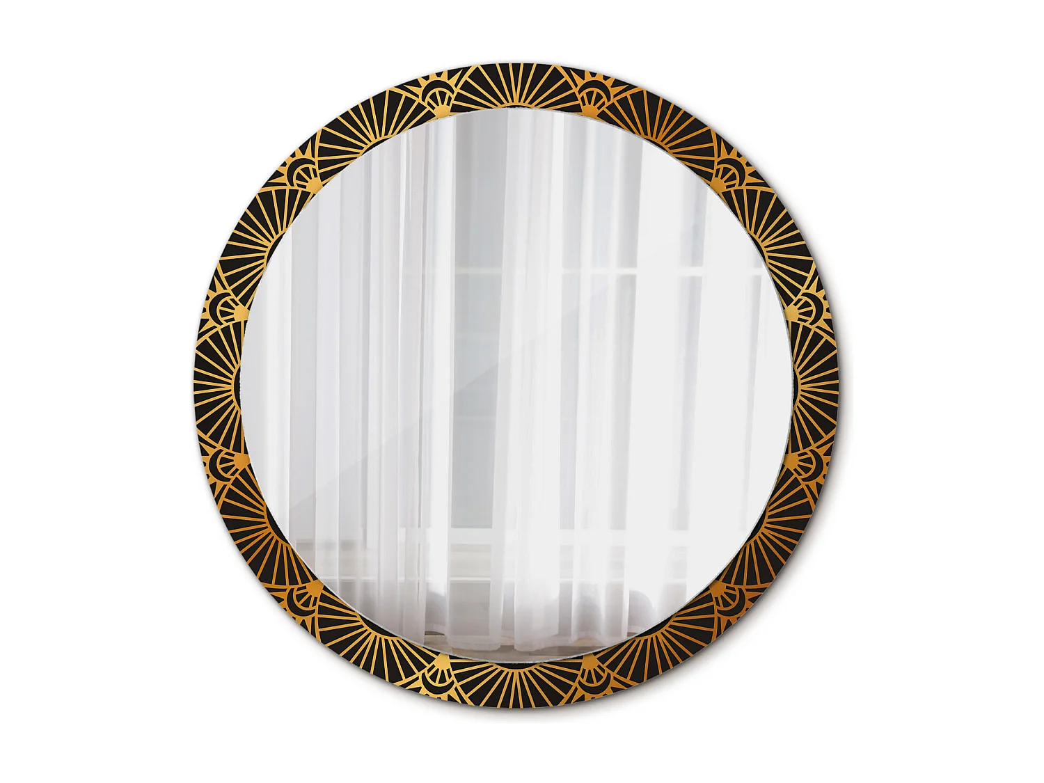 Dekorativer runder Spiegel - Mandala - 100 cm