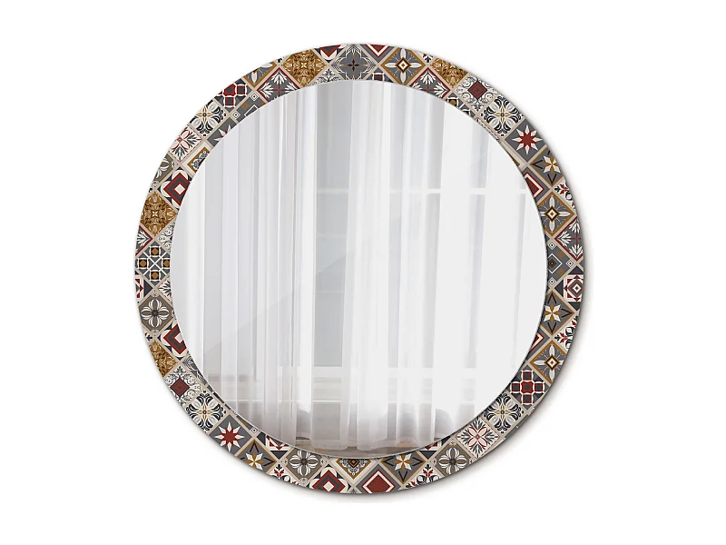 Dekorativer runder Spiegel - türkisches Modell - 90 cm