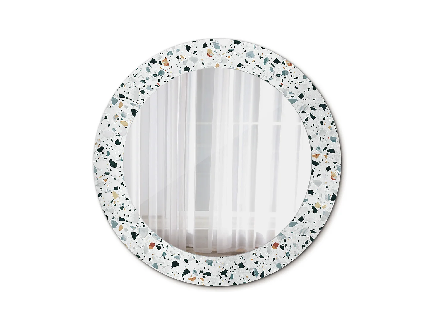 Miroir rond décoratif - Mandala - 70 cm