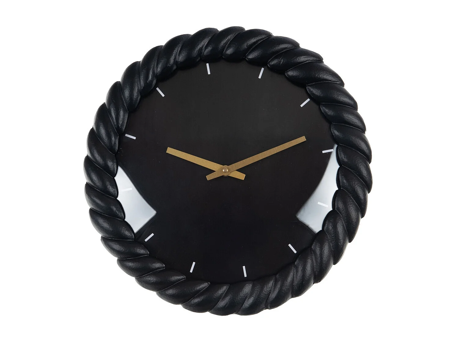Horloge torsade noire 31 cm