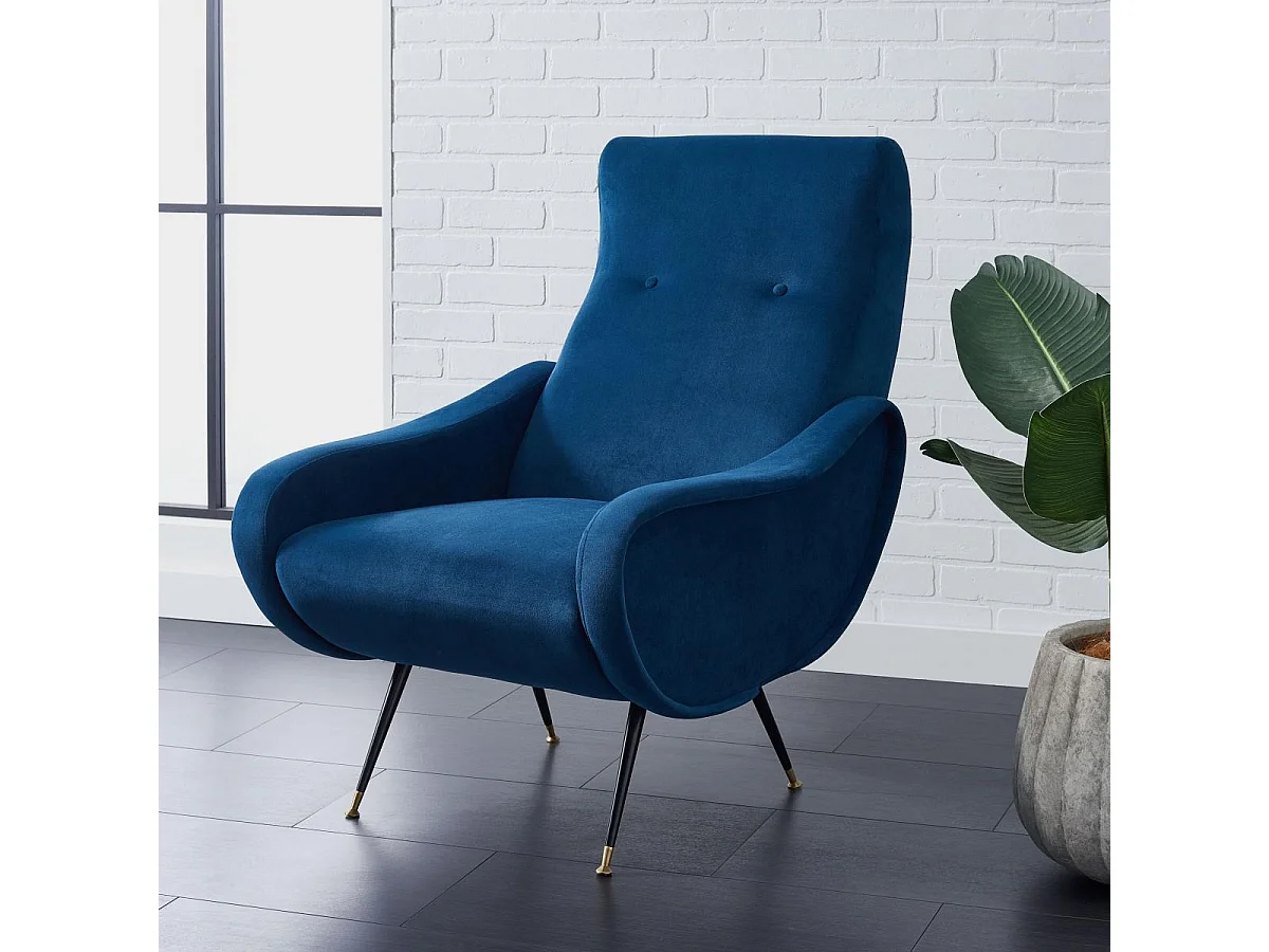 chaise Bleu marine 89 X 72 X 93.98 cm - Clemma