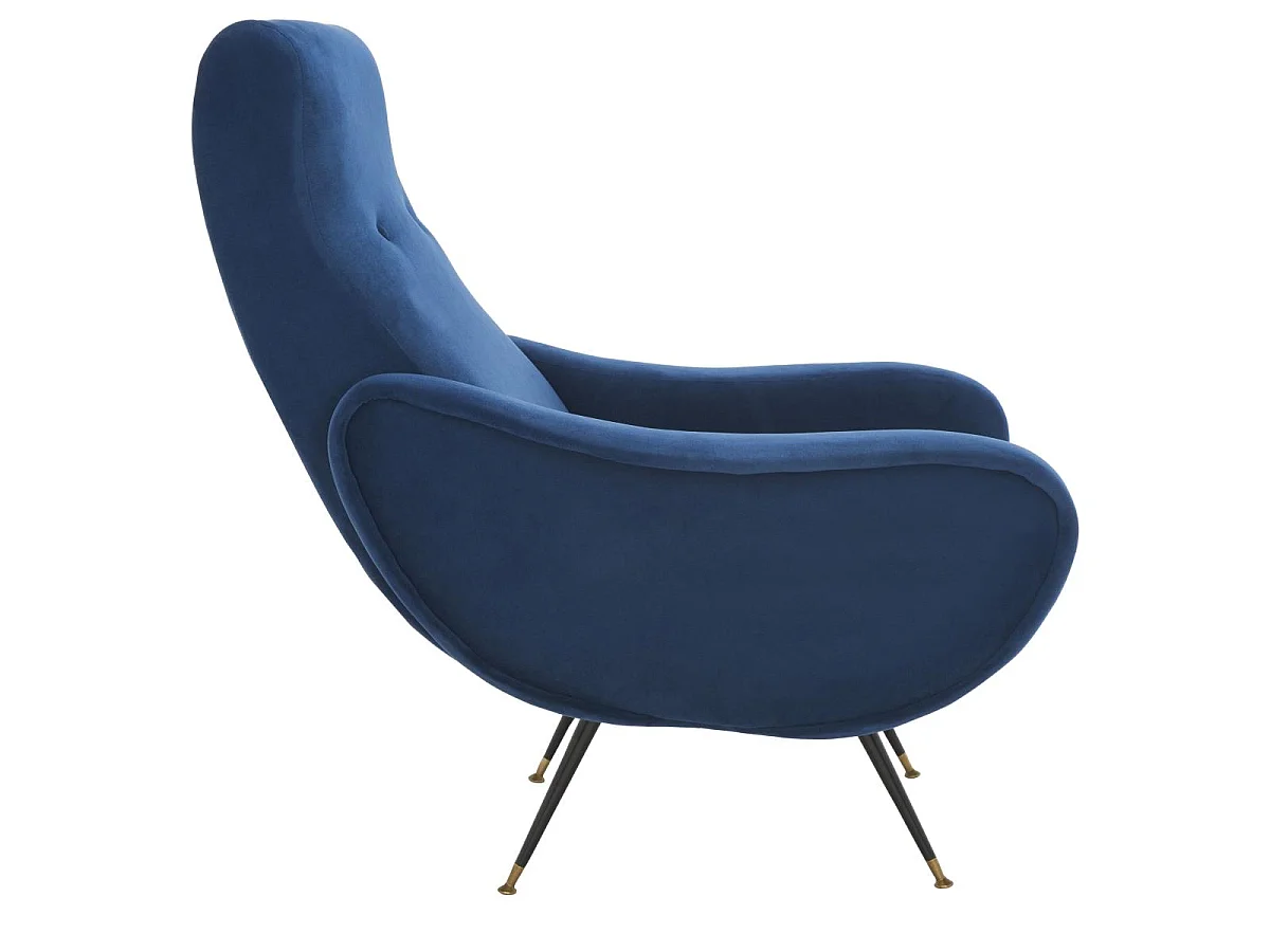 chaise Bleu marine 89 X 72 X 93.98 cm - Clemma