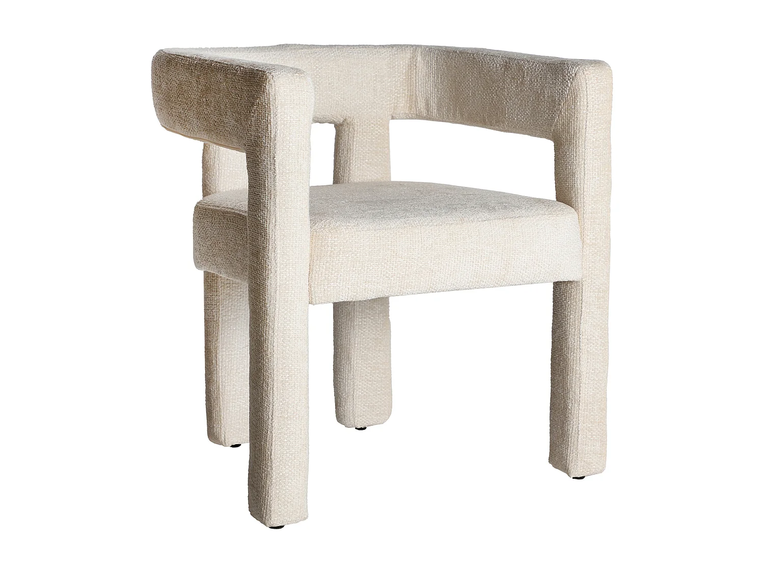 Chaise en polyester blanc 64x57x72 cm