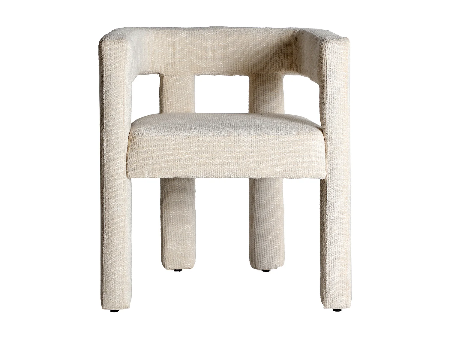 Chaise en polyester blanc 64x57x72 cm