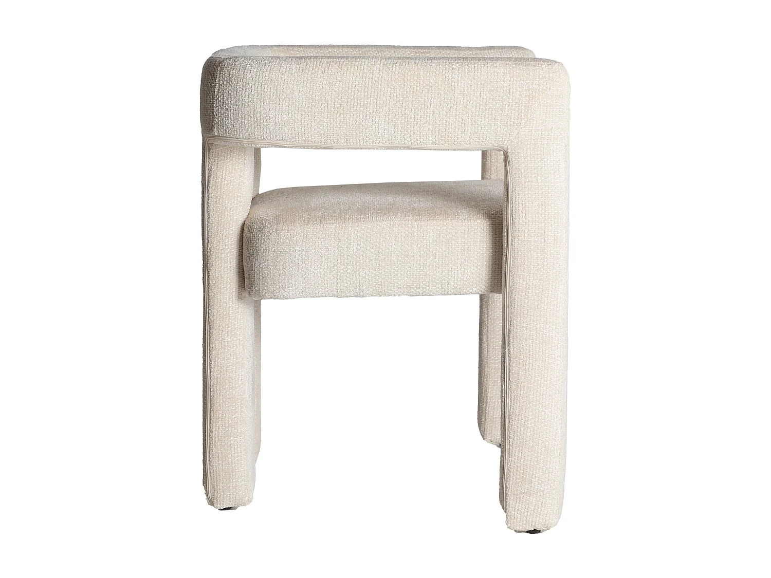 Chaise en polyester blanc 64x57x72 cm