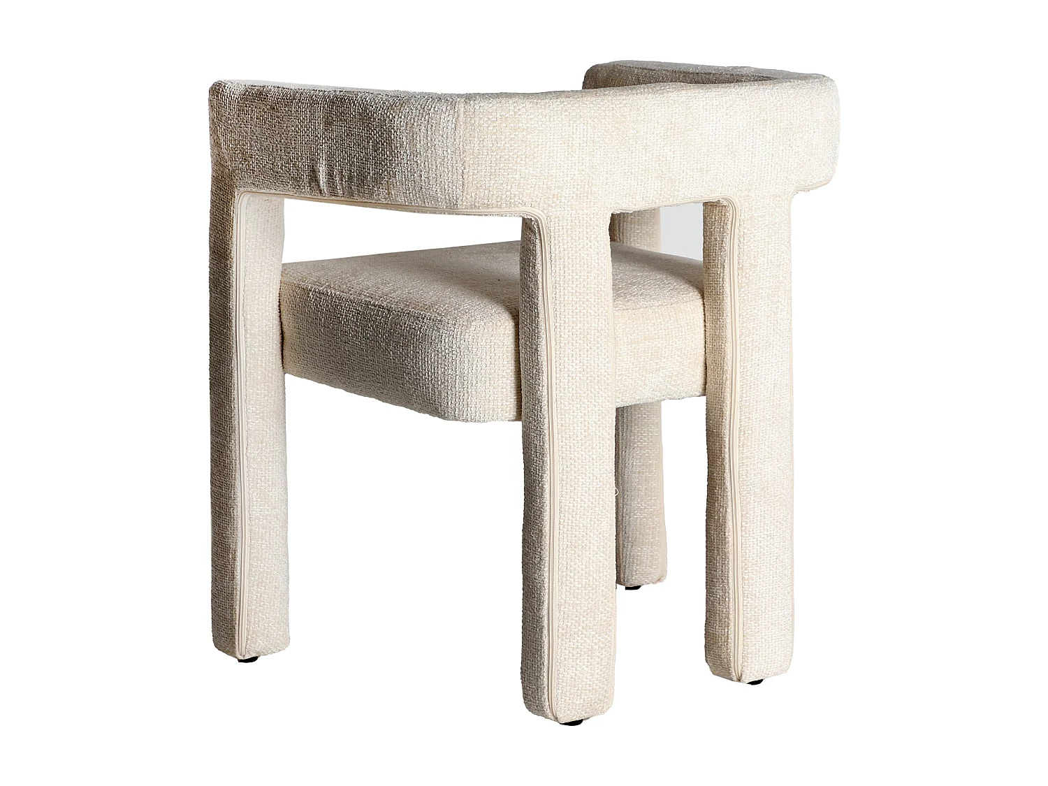 Chaise en polyester blanc 64x57x72 cm