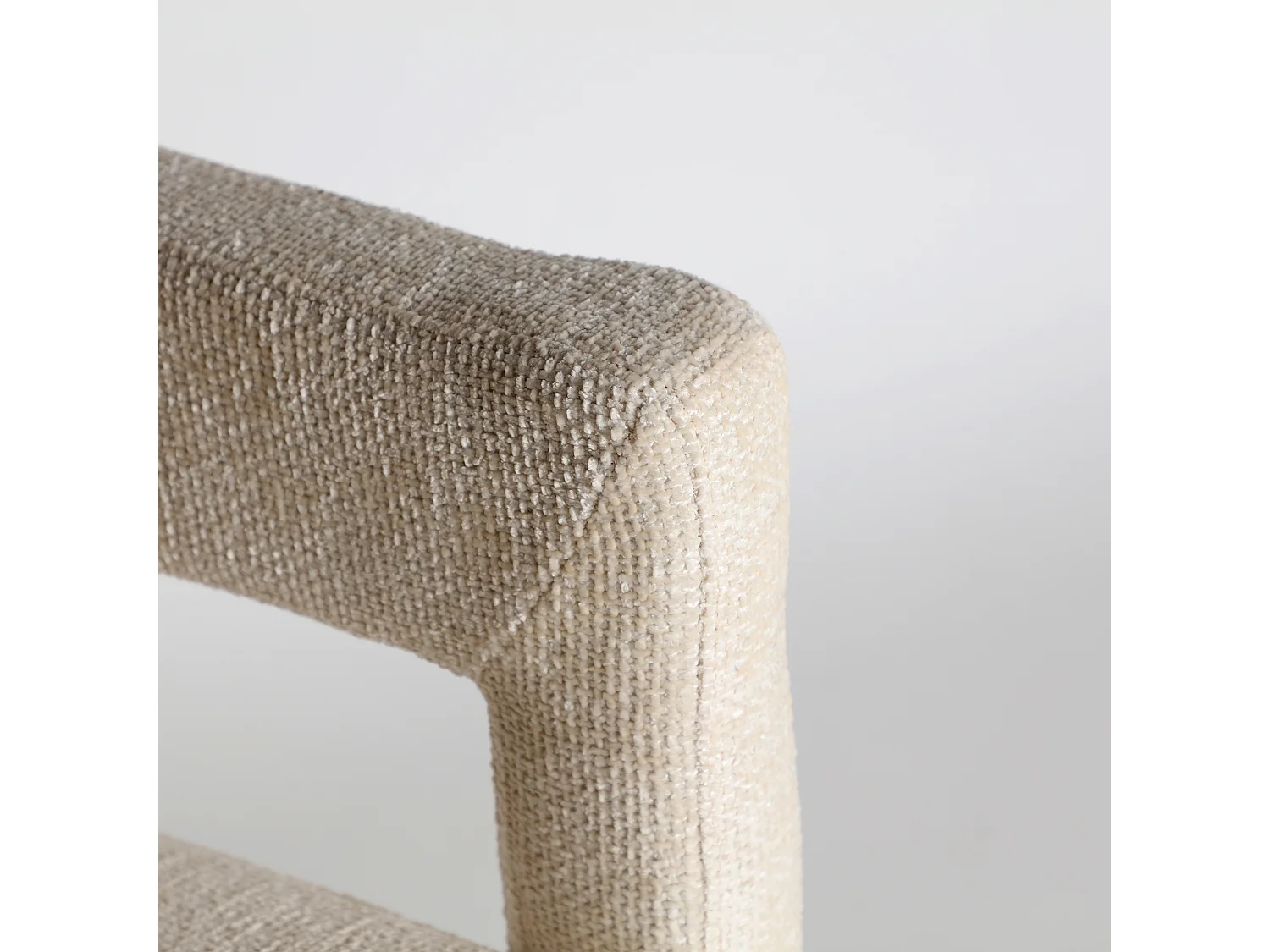 Chaise en polyester blanc 64x57x72 cm