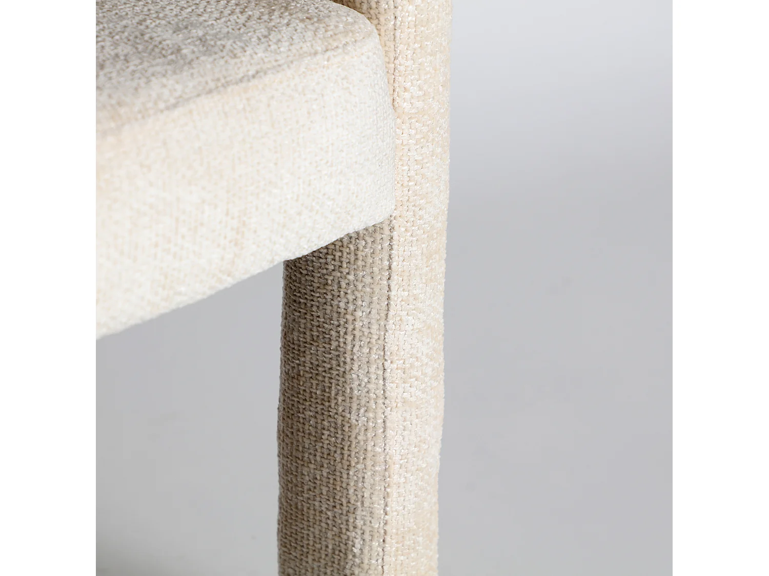 Chaise en polyester blanc 64x57x72 cm