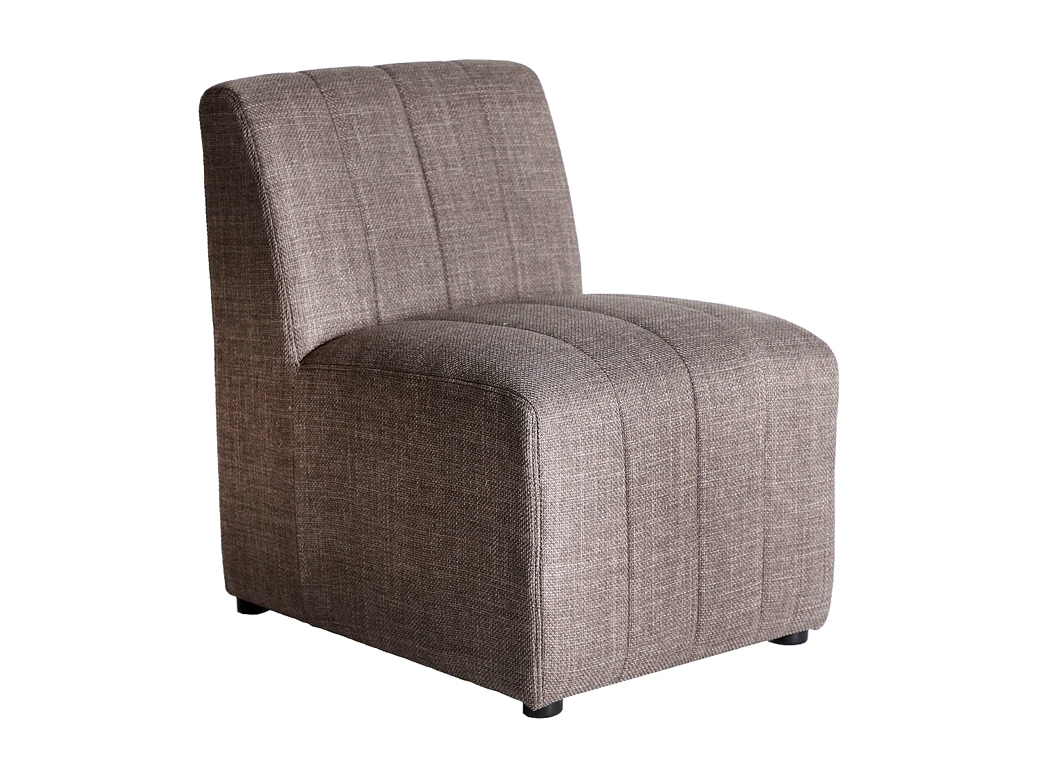 Canapé modulable en polyester gris 53x73x77 cm
