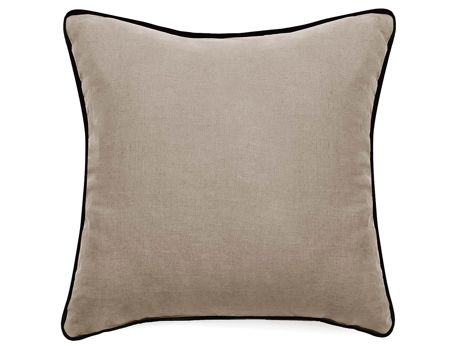 Housse de coussin PRELUDE 80x80 cm lin et coton lavé beige Chanvre