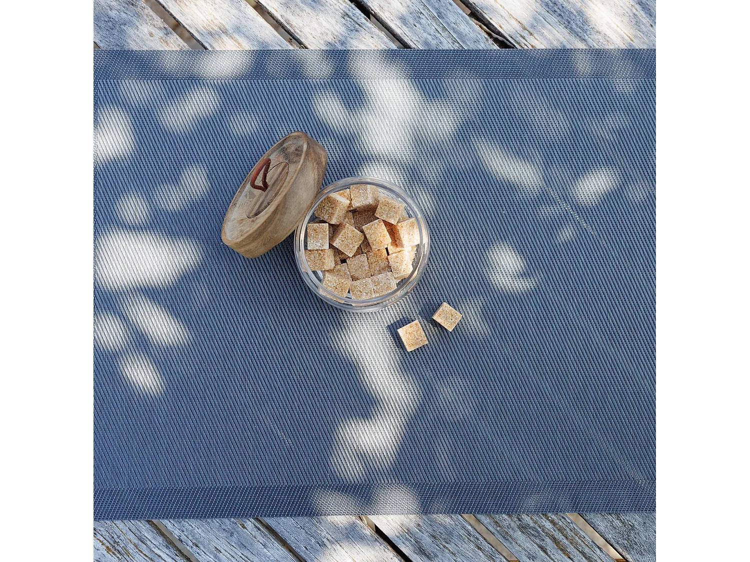 Lot de 2 sets de table synthétique 33x46 cm TAKAO jaune Gold