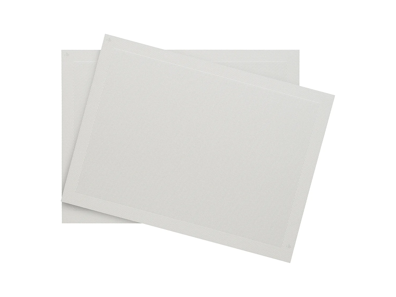 Lot de 2 sets de table synthétique 33x46 cm TAKAO gris Iceberg