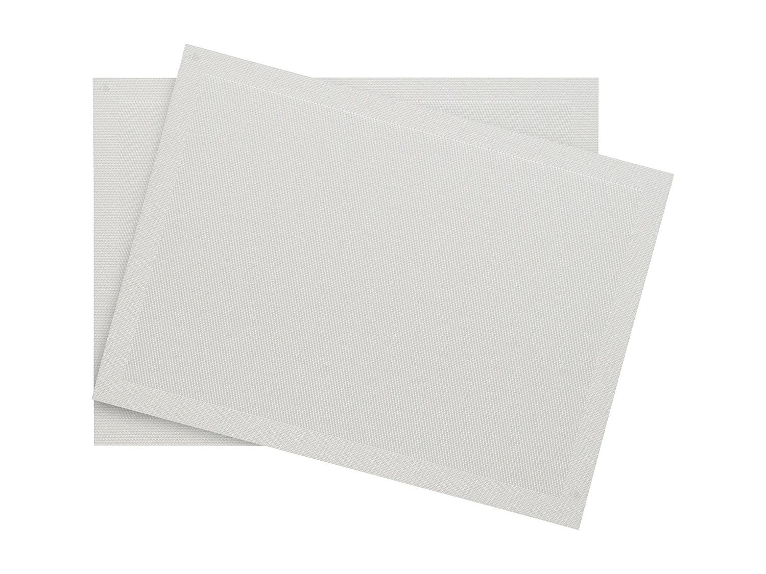 Lot de 2 sets de table synthétique 33x46 cm TAKAO gris Iceberg