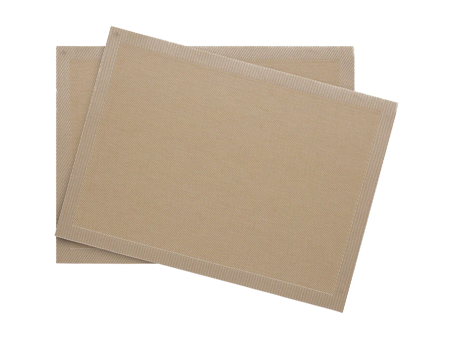 Lot de 2 sets de table rectangulaire synthétique 33x46 cm TAKAO Ecru