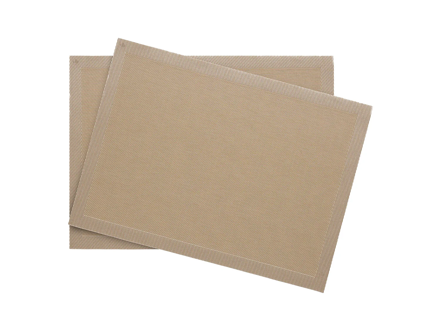 Lot de 2 sets de table rectangulaire synthétique 33x46 cm TAKAO Ecru