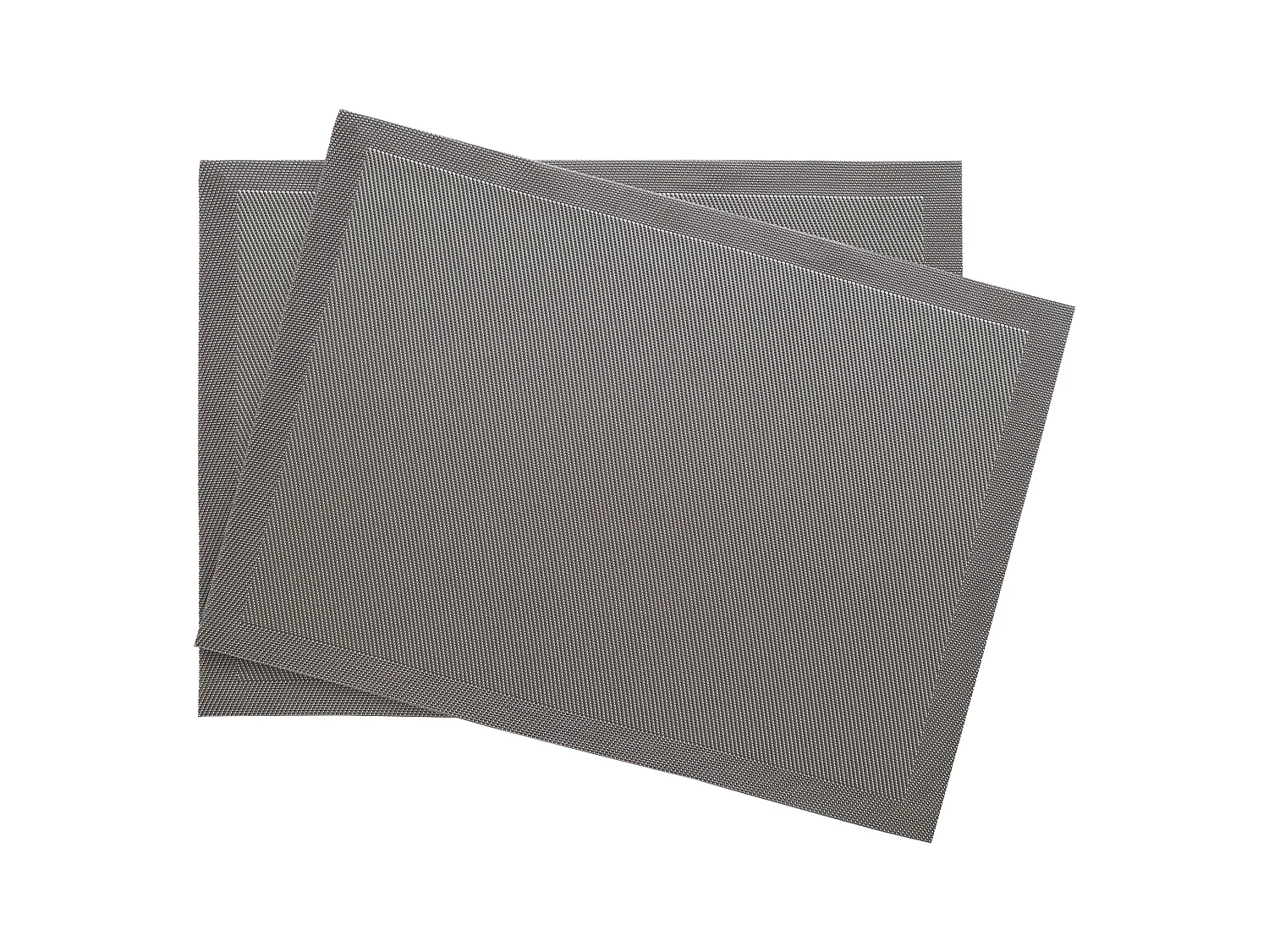 Lot de 2 sets de table synthétique 33x46 cm TAKAO gris Ardoise