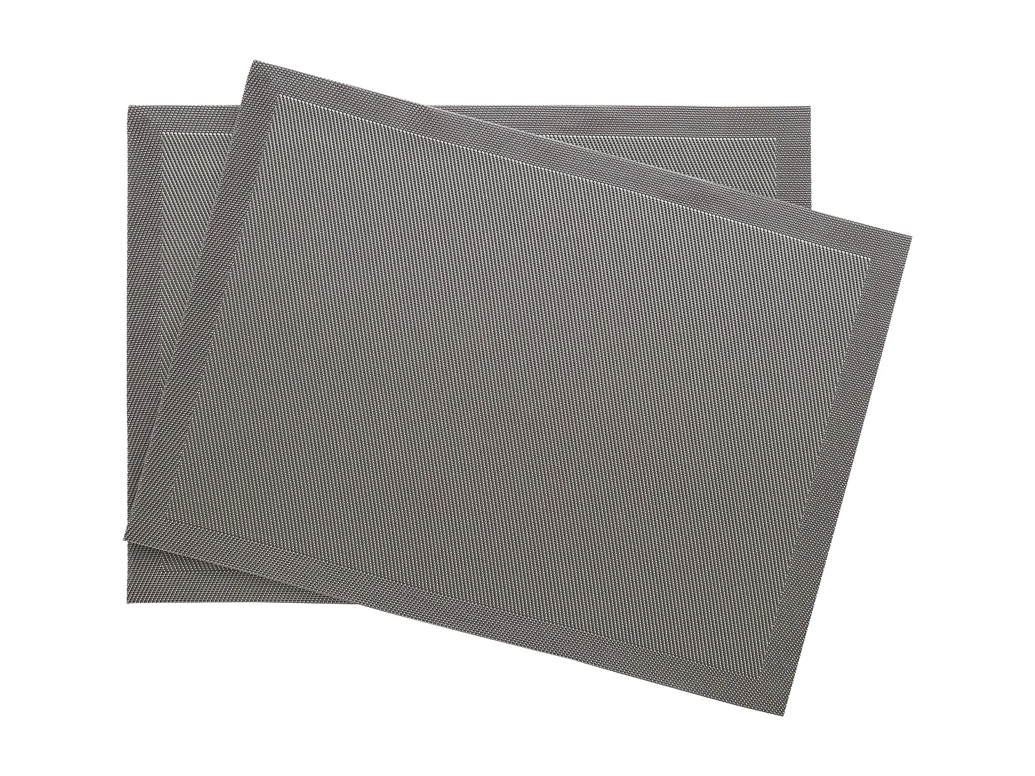 Lot de 2 sets de table synthétique 33x46 cm TAKAO gris Ardoise